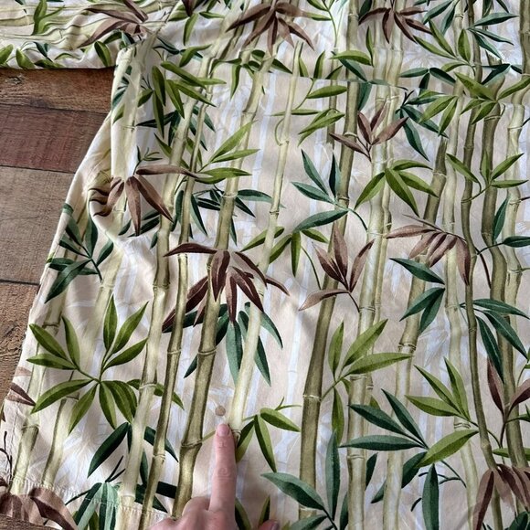 Newt at the royal men’s green bamboo Hawaiian print short sleeve button down -XL - Picture 10 of 10